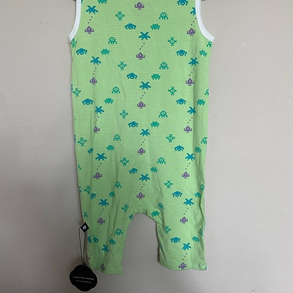Sweet Bamboo 2T green soft bamboo onesie - Picture 5 of 8